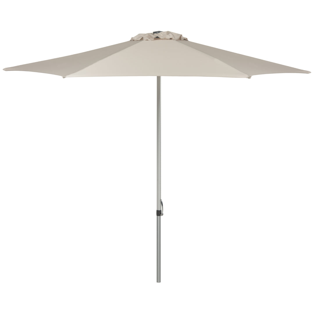 SAFAVIEH Outdoor Collection Hurst 9-Foot Easy Glide Market Umbrella Beige Image 2