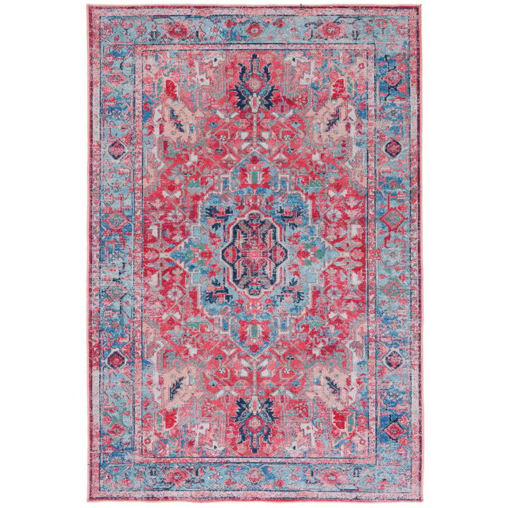 SAFAVIEH Serapi Collection SEP518J Light Blue / Red Rug Image 9