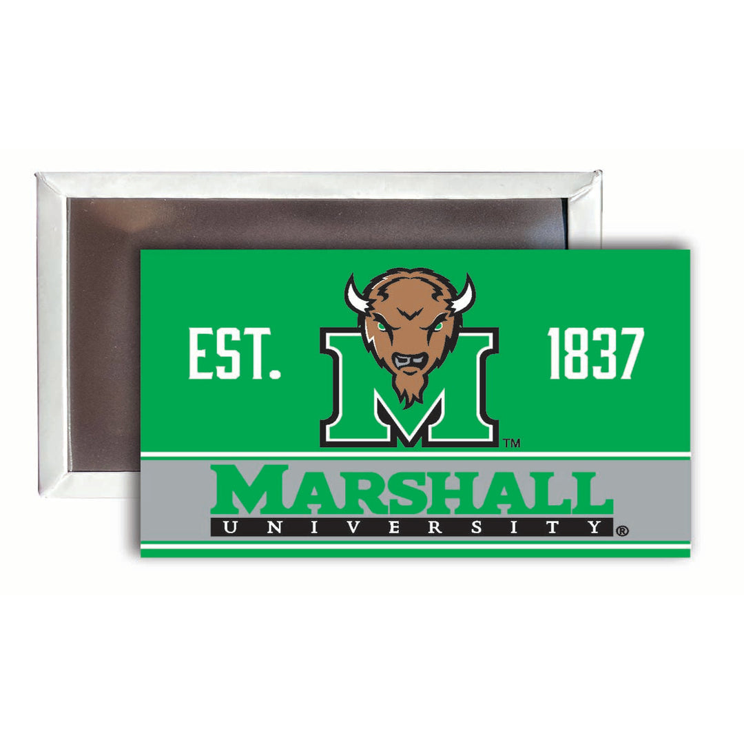 Marshall Thundering Herd 2x3-Inch NCAA Vibrant Collegiate Fridge Magnet - Multi-Surface Team Pride Accessory 4-Pack Image 1