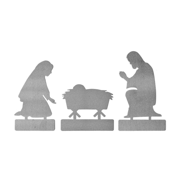 3-Piece Traditional Nativity - Christmas Decorations Nativity Set for Mantle Image 4