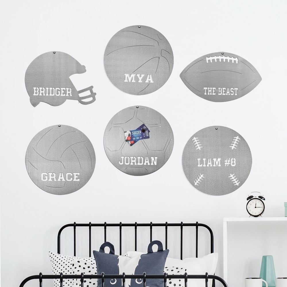 Sports Balls Magnetic Board - 6 Styles - Sports-themed Magnet Board For Wall Image 2