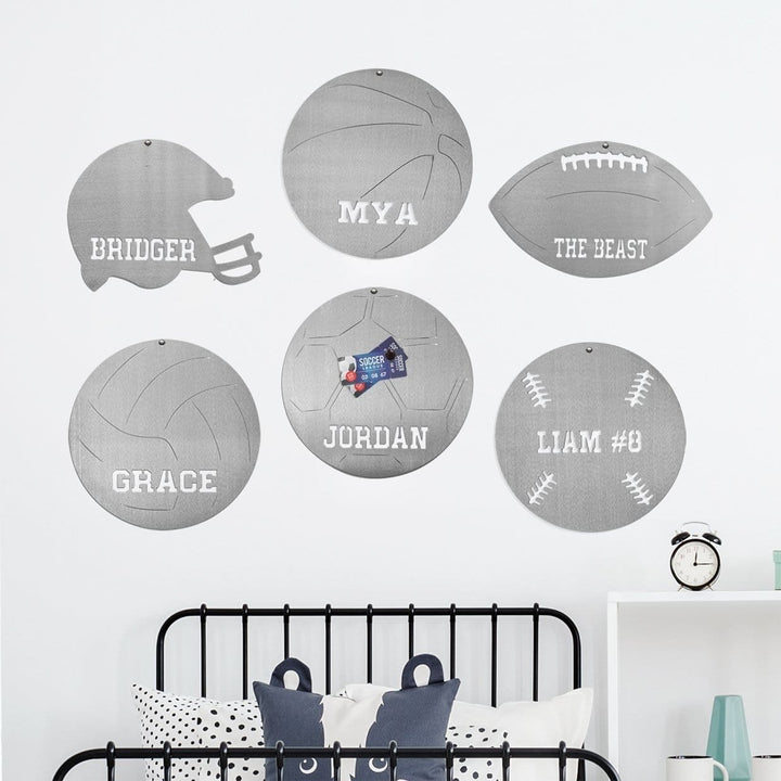 Sports Balls Magnetic Board - 6 Styles - Sports-themed Magnet Board For Wall Image 1