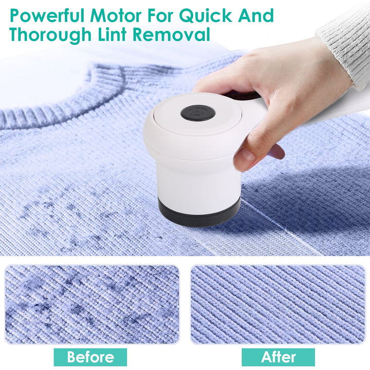 Electric Lint Shaver USB Rechargeable Fabric Clothes Lint Fluff Remover Fuzz Pilling Trimmer Sweater Shaver with Image 4