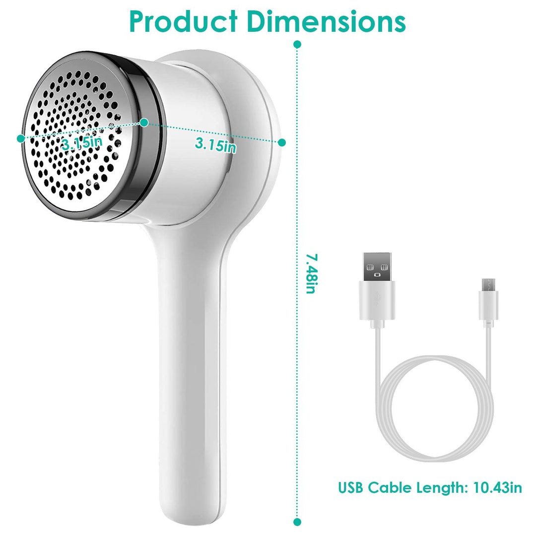 Electric Lint Shaver USB Rechargeable Fabric Clothes Lint Fluff Remover Fuzz Pilling Trimmer Sweater Shaver with Image 6