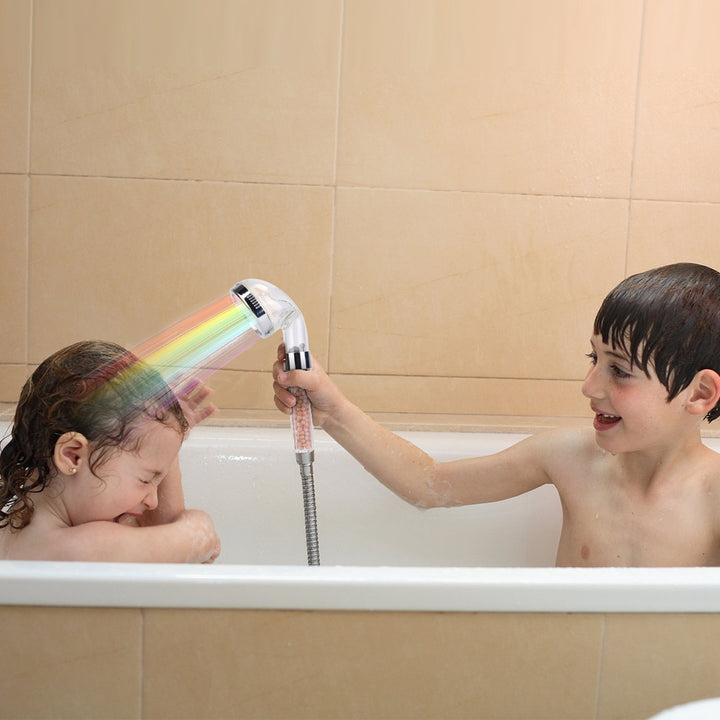 Handheld Shower Head High Pressure Filter with 7 Color Changing LED Lights Image 9