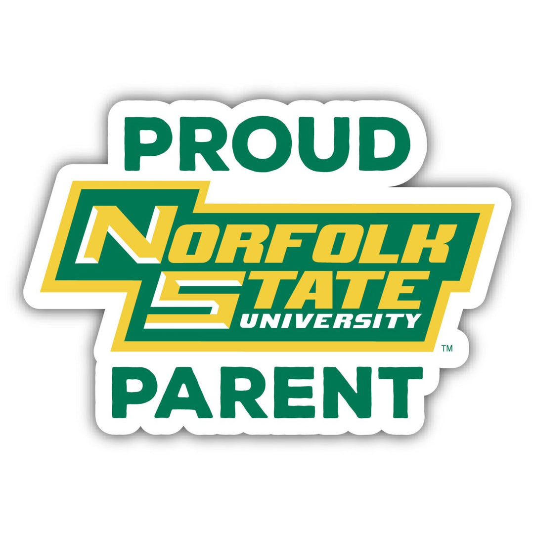 Norfolk State University 4" Proud Parent Decal 4 Pack Image 1