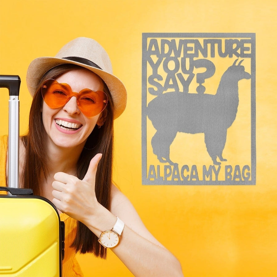 Alpaca My Bags - Funny Metal Llama  for the Adventurer Image 1