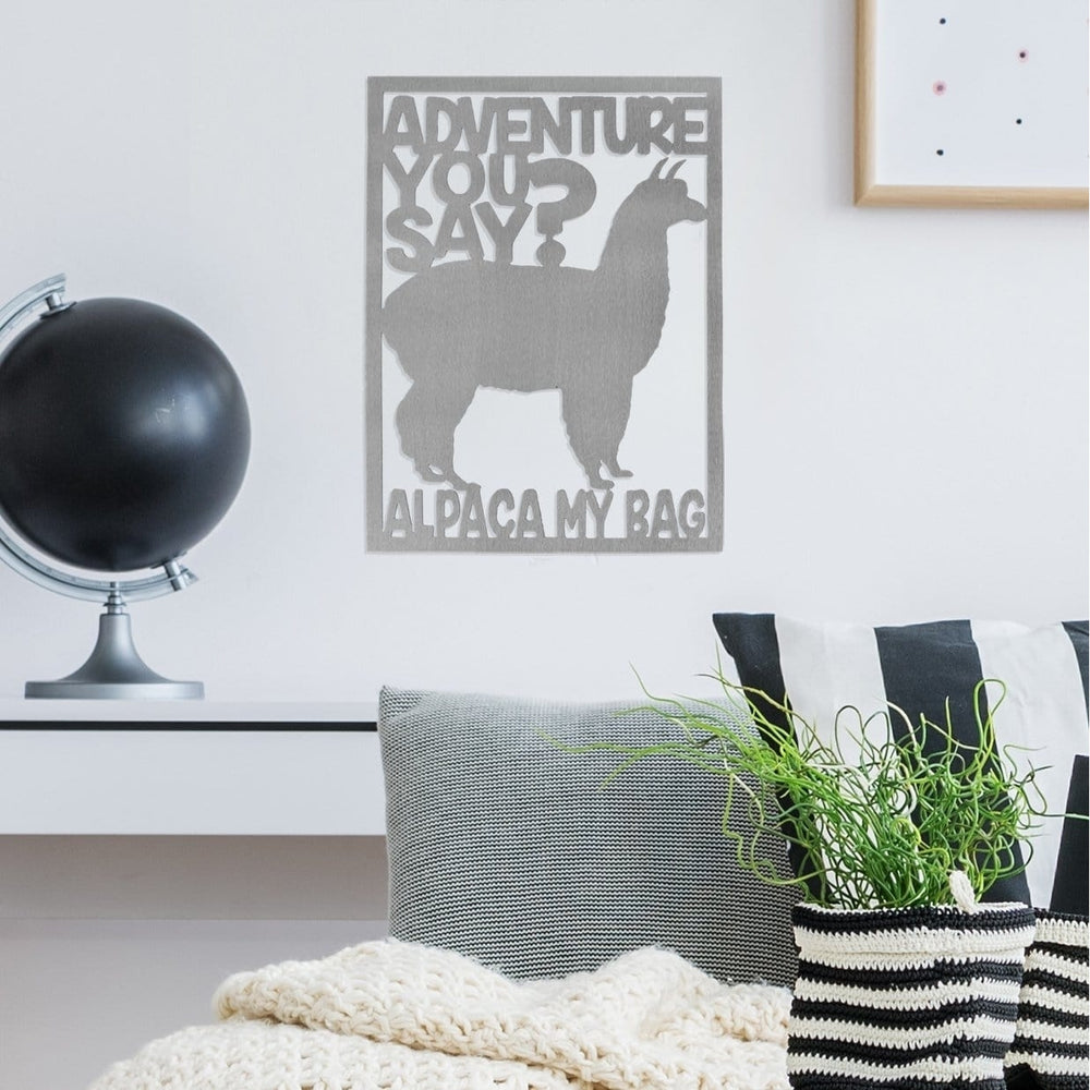 Alpaca My Bags - Funny Metal Llama  for the Adventurer Image 2