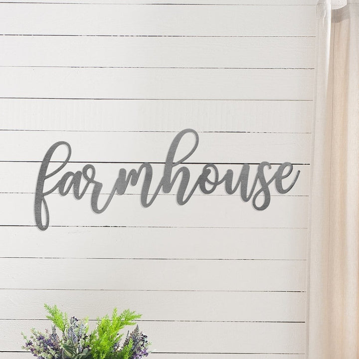 Farmhouse Wall Words - Metal Welcome and Greeting Farmhouse Signs Image 1