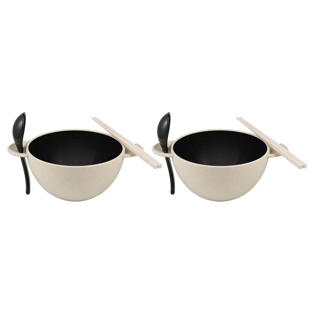 Ozeri Earth Ramen Bowl Set 6-Piece Plant-Based Eco-Friendly Dishwasher Safe Image 7