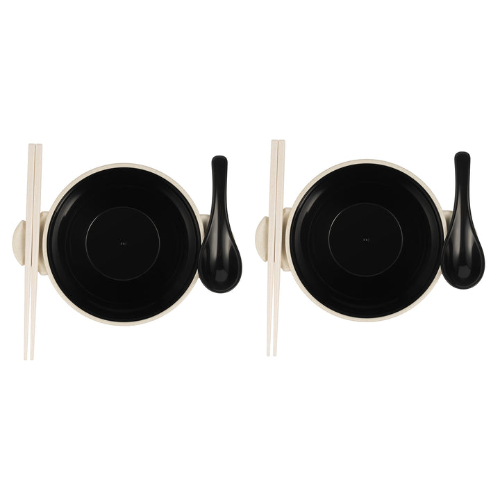 Ozeri Earth Ramen Bowl Set 6-Piece Plant-Based Eco-Friendly Dishwasher Safe Image 8