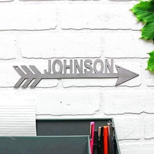 12" Name or Date Arrow - Arrow Decor Aesthetic Sign for Home Image 9