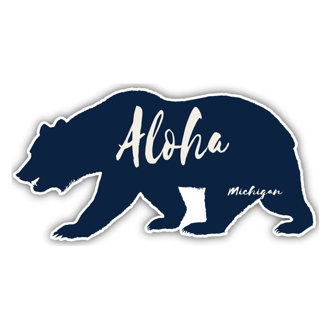 Aloha Michigan Souvenir Decorative Stickers (Choose theme and size) Image 2