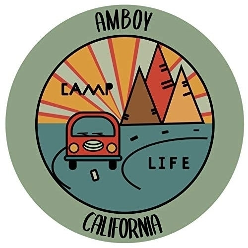 Amboy California Souvenir Decorative Stickers (Choose theme and size) Image 1