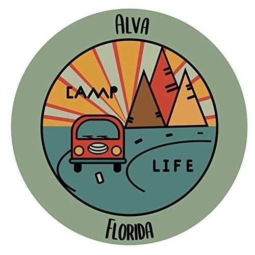 Alva Florida Souvenir Decorative Stickers (Choose theme and size) Image 1