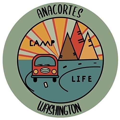 Anacortes Washington Souvenir Decorative Stickers (Choose theme and size) Image 2