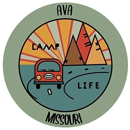 Ava Missouri Souvenir Decorative Stickers (Choose theme and size) Image 1