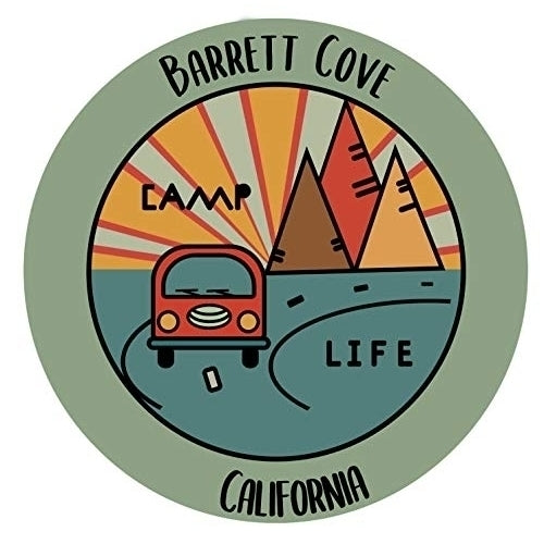 Barrett Cove California Souvenir Decorative Stickers (Choose theme and size) Image 1