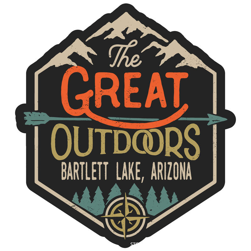 Bartlett Lake Arizona Souvenir Decorative Stickers (Choose theme and size) Image 4