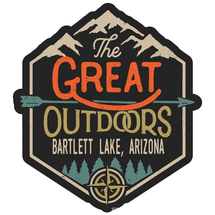 Bartlett Lake Arizona Souvenir Decorative Stickers (Choose theme and size) Image 1