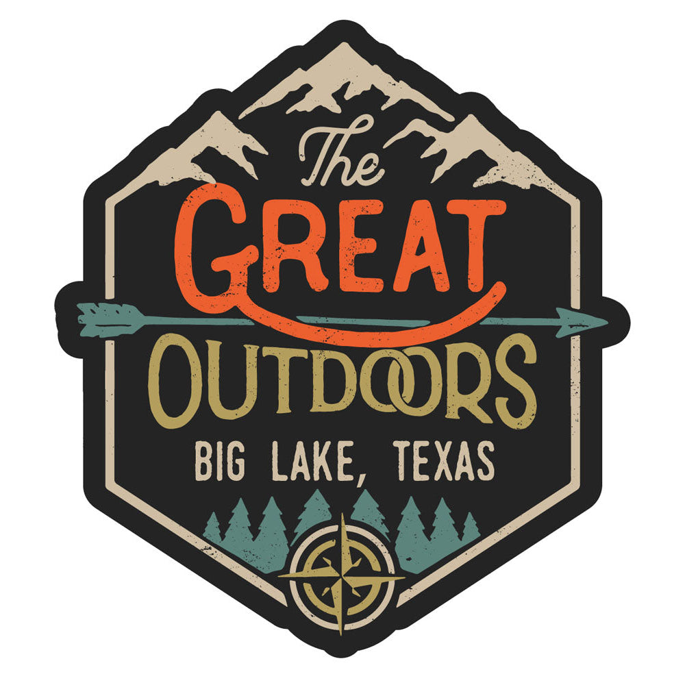 Big Lake Texas Souvenir Decorative Stickers (Choose theme and size) Image 1