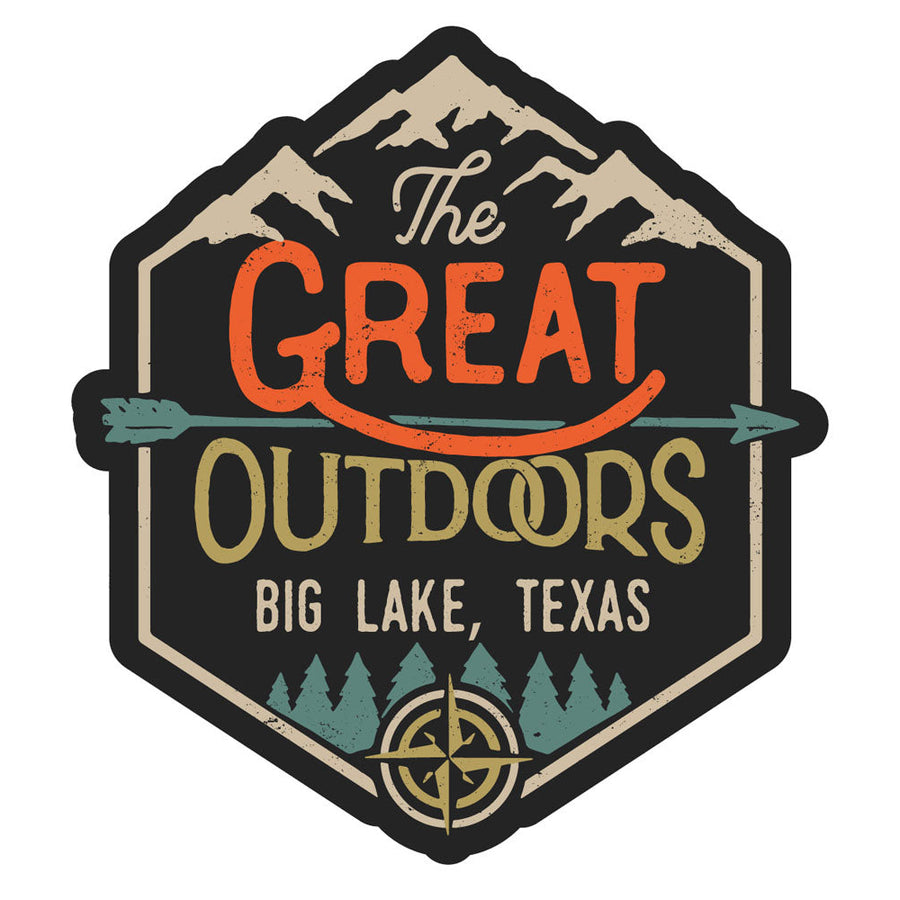 Big Lake Texas Souvenir Decorative Stickers (Choose theme and size) Image 1