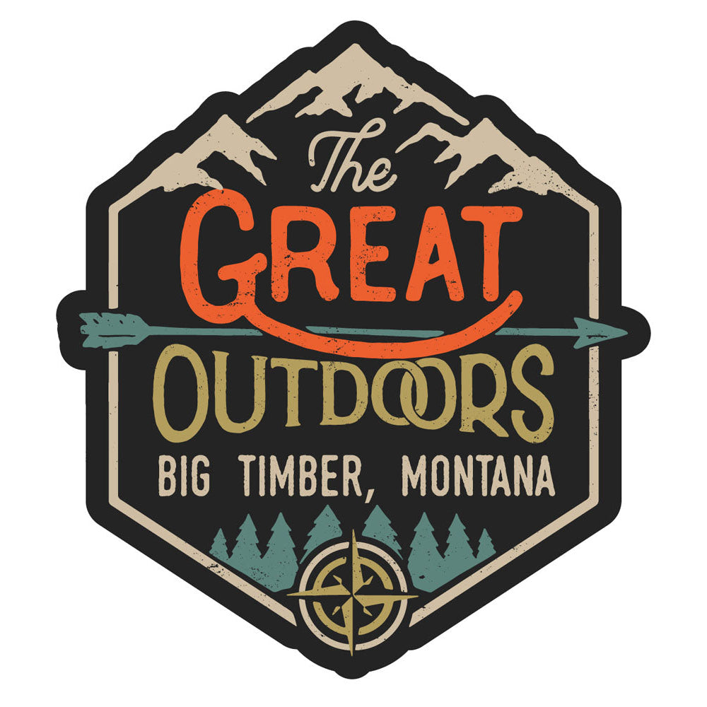 Big Timber Montana Souvenir Decorative Stickers (Choose theme and size) Image 1