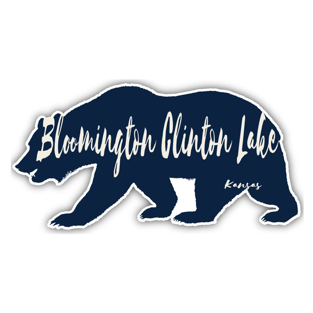 Bloomington Clinton Lake Kansas Souvenir Decorative Stickers (Choose theme and size) Image 2