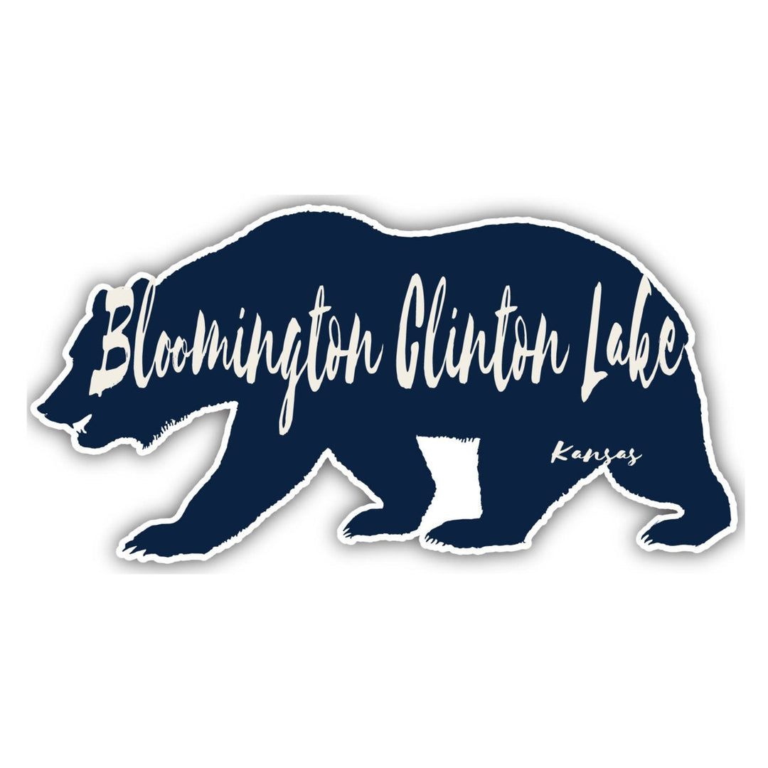 Bloomington Clinton Lake Kansas Souvenir Decorative Stickers (Choose theme and size) Image 1