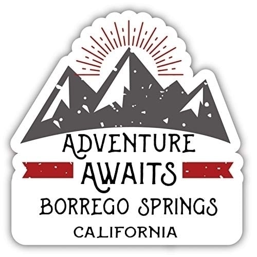 Borrego Springs California Souvenir Decorative Stickers (Choose theme and size) Image 1