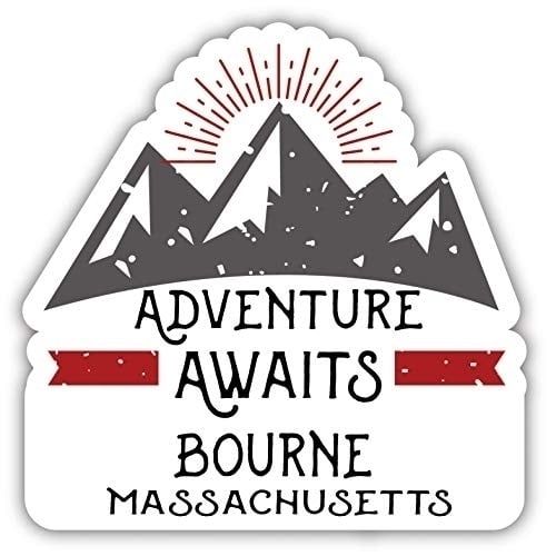 Bourne Massachusetts Souvenir Decorative Stickers (Choose theme and size) Image 1