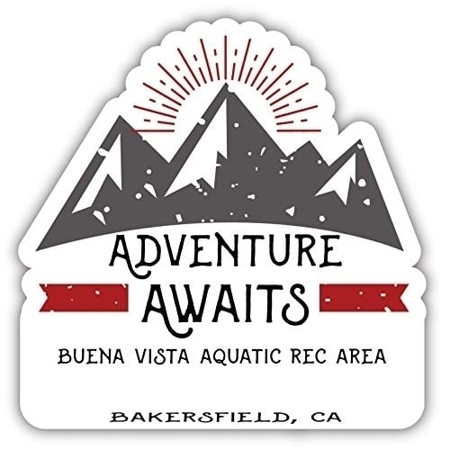 Buena Vista Aquatic Rec Area Bakersfield California Souvenir Decorative Stickers (Choose theme and size) Image 1