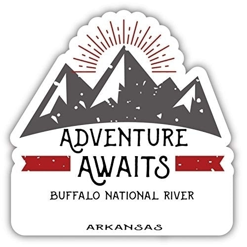 Buffalo National River Arkansas Souvenir Decorative Stickers (Choose theme and size) Image 1