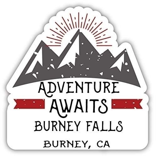 Burney Falls Burney California Souvenir Decorative Stickers (Choose theme and size) Image 1