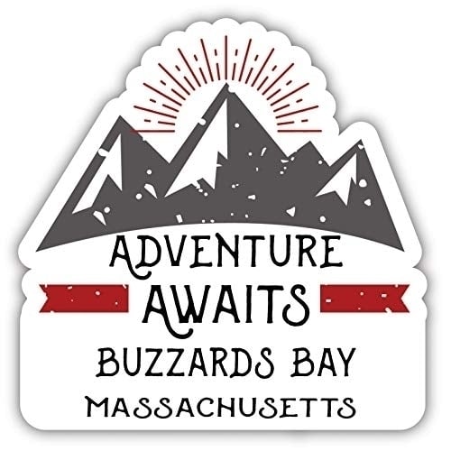 Buzzards Bay Massachusetts Souvenir Decorative Stickers (Choose theme and size) Image 1