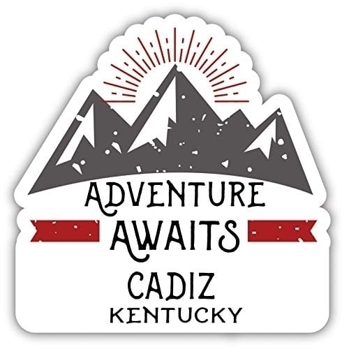 Cadiz Kentucky Souvenir Decorative Stickers (Choose theme and size) Image 1