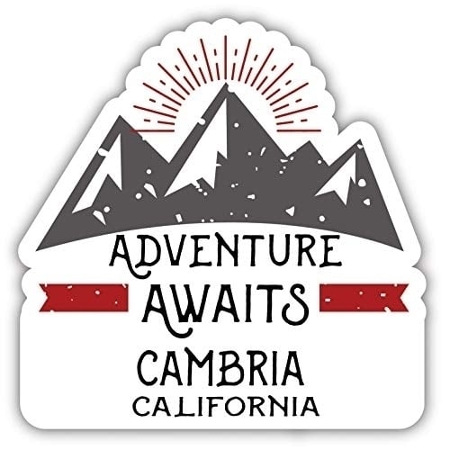 Cambria California Souvenir Decorative Stickers (Choose theme and size) Image 1