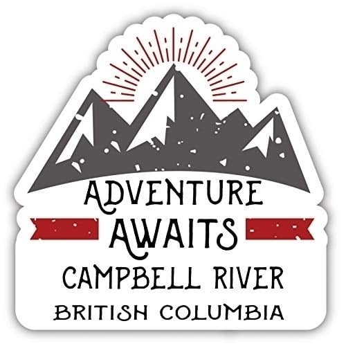 Campbell River British Columbia Souvenir Decorative Stickers (Choose theme and size) Image 1