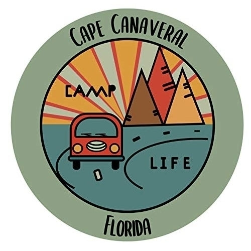 Cape Canaveral Florida Souvenir Decorative Stickers (Choose theme and size) Image 1