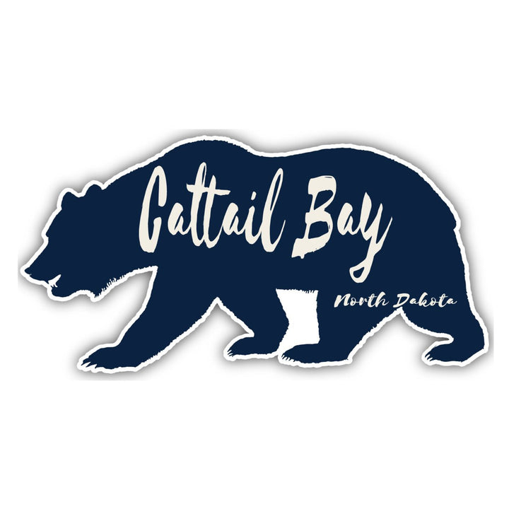 Cattail Bay North Dakota Souvenir Decorative Stickers (Choose theme and size) Image 2