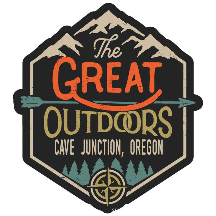 Cave Junction Oregon Souvenir Decorative Stickers (Choose theme and size) Image 1