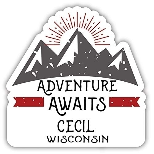 Cecil Wisconsin Souvenir Decorative Stickers (Choose theme and size) Image 1