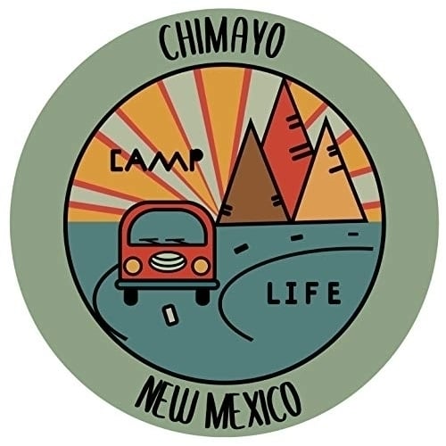 Chimayo Mexico Souvenir Decorative Stickers (Choose theme and size) Image 1