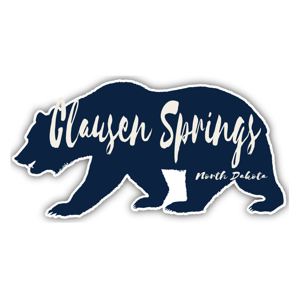 Clausen Springs North Dakota Souvenir Decorative Stickers (Choose theme and size) Image 2