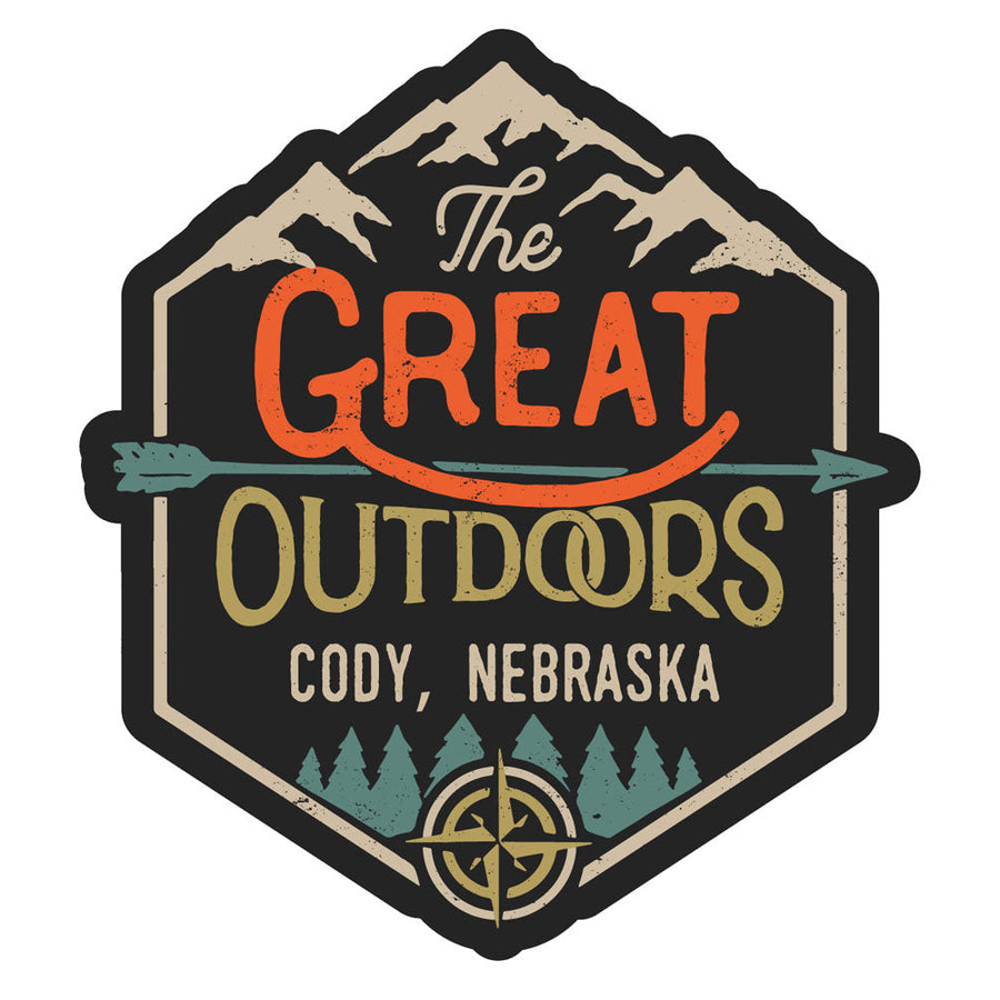 Cody Nebraska Souvenir Decorative Stickers (Choose theme and size) Image 1