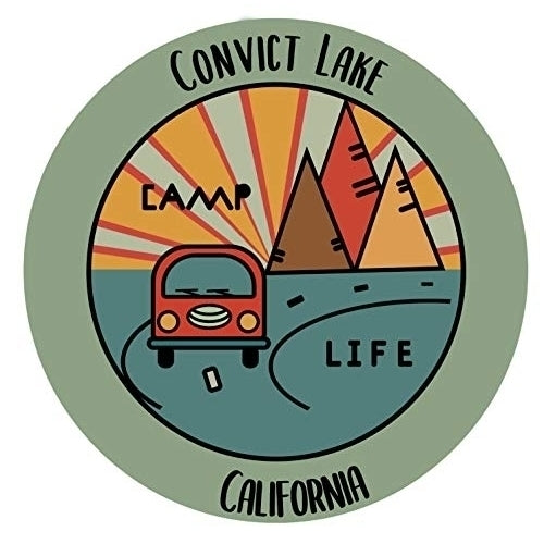 Convict Lake California Souvenir Decorative Stickers (Choose theme and size) Image 2