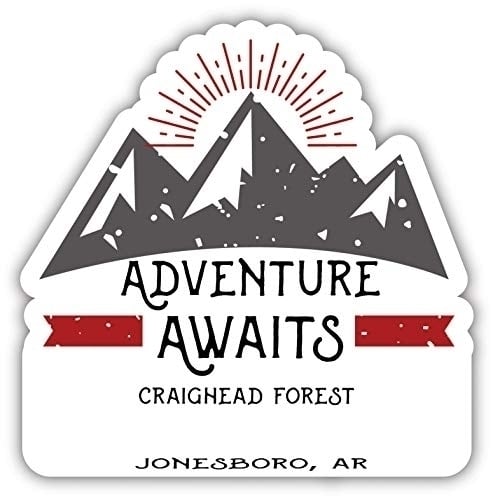 Craighead Forest Jonesboro Arkansas Souvenir Decorative Stickers (Choose theme and size) Image 1