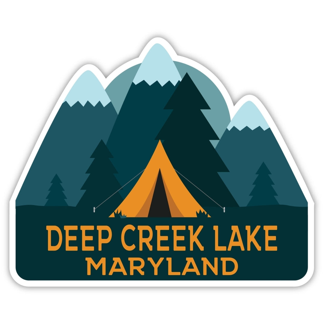 Deep Creek Lake Maryland Souvenir Decorative Stickers (Choose theme and size) Image 1