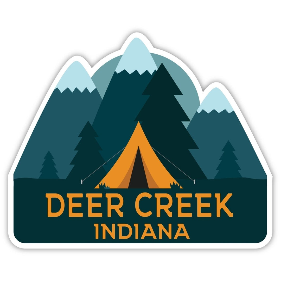 Deer Creek Indiana Souvenir Decorative Stickers (Choose theme and size) Image 1