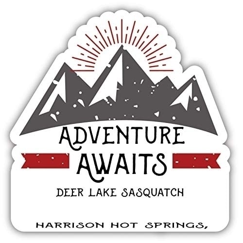 Deer Lake Sasquatch Harrison Hot Springs Bc Souvenir Decorative Stickers (Choose theme and size) Image 1